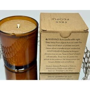 Free People 1809 Lodge Candle 8oz – Palo Santo + Patchouli – Amber Jar